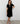 Frank Lyman robe noir broche noeud 259037