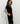 Frank Lyman robe noir broche noeud 259037